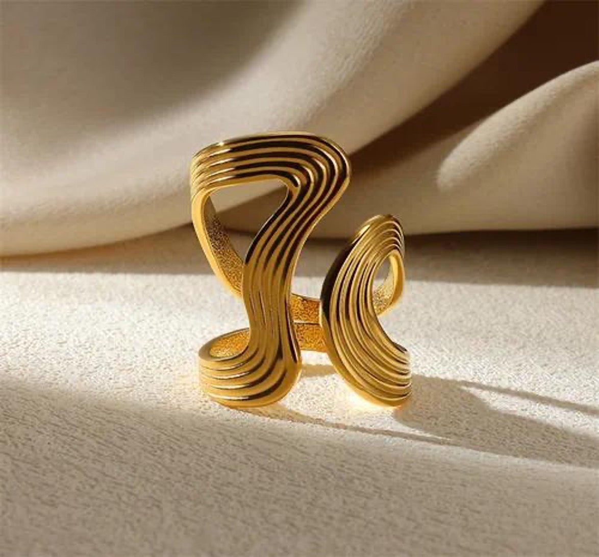 Anillo Eco Dorado | Acero Inoxidable