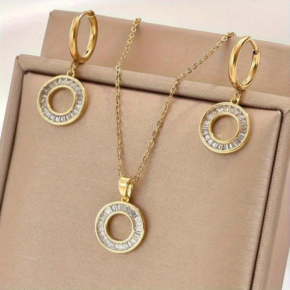 Set Montserrat | Acero Inoxidable | Chapa Oro 18k