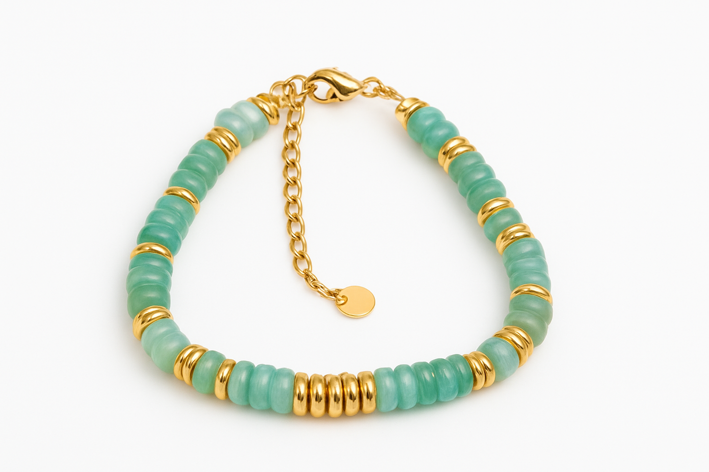 Pulsera Aventurina Doarada | Acero Inoxidable