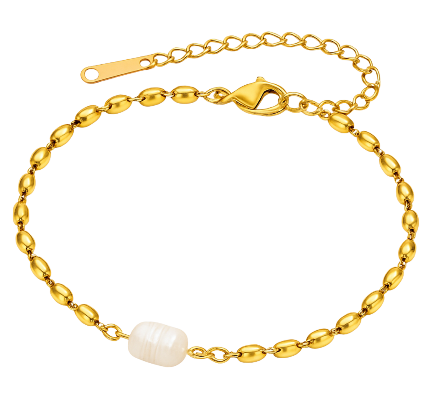 Pulsera Gota de Luna | Acero Inoxidable | Chapa Oro 18k