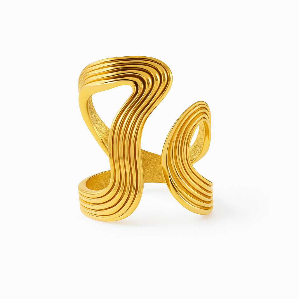 Anillo Eco Dorado | Acero Inoxidable