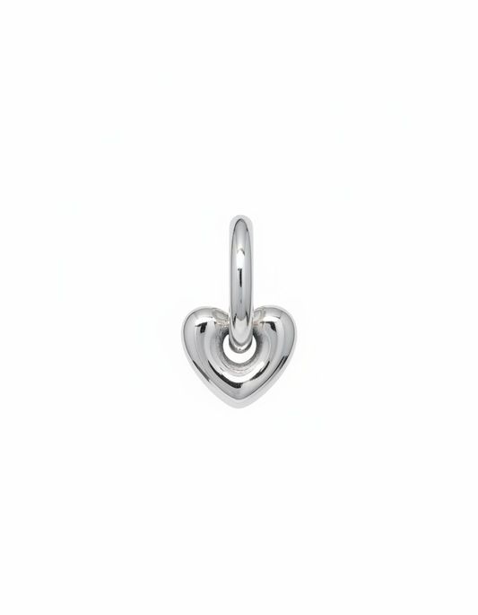 Aretes Corazón Brillante | Acero Inoxidable | Chapa PVD