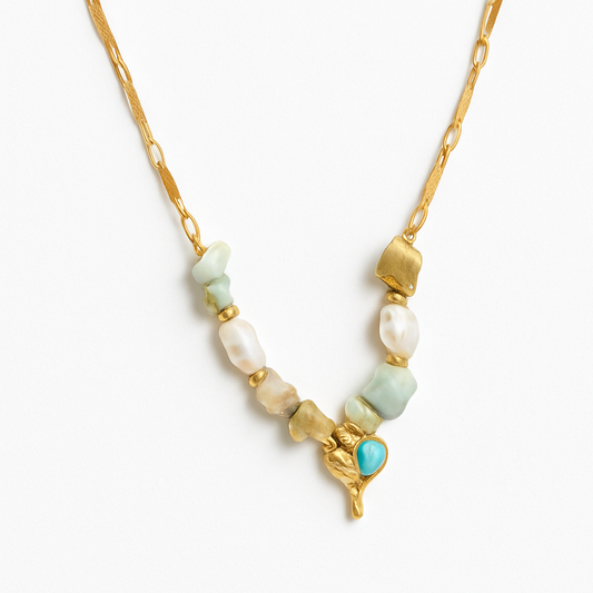 Collar Corazon Bohemio | Acero Inoxidable