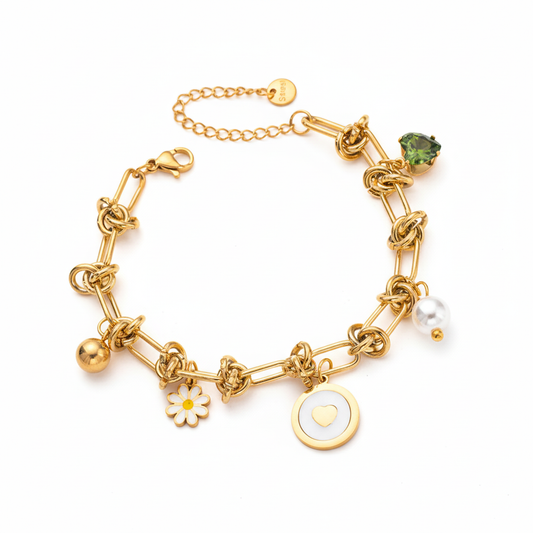 Pulsera Margaret | Acero Inoxidable | Chapa Oro 14k